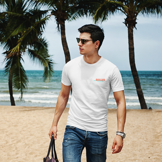 Bosser, C’est Bien… Plage, C’est Mieux Coton T-shirt Unisexe